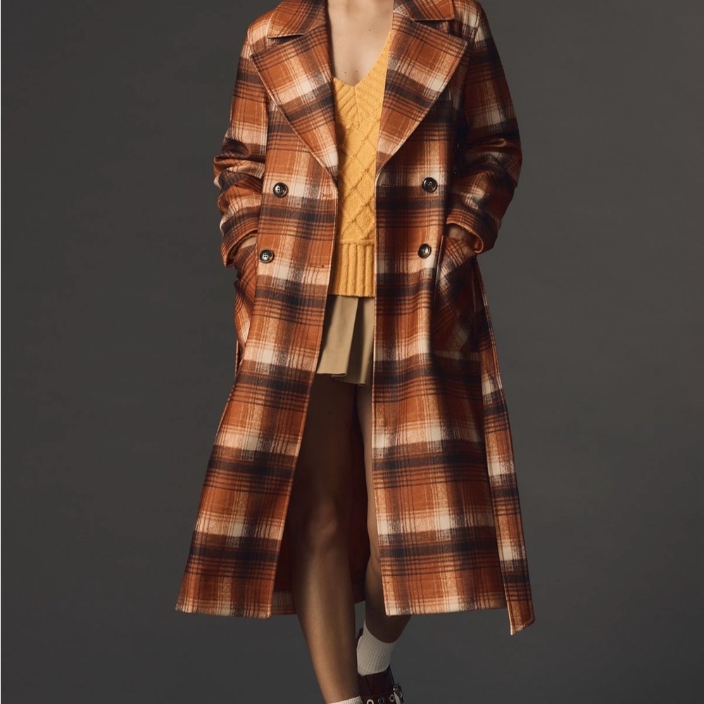 NVLT Autumn Plaid Long Coat